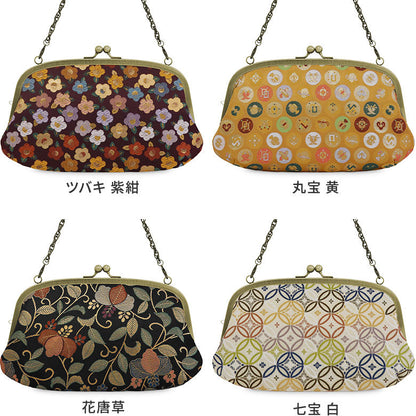 横長親子がま口財布【金襴】
